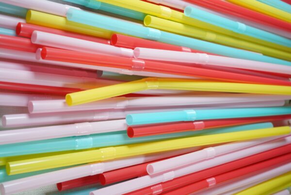 plastic single use straw