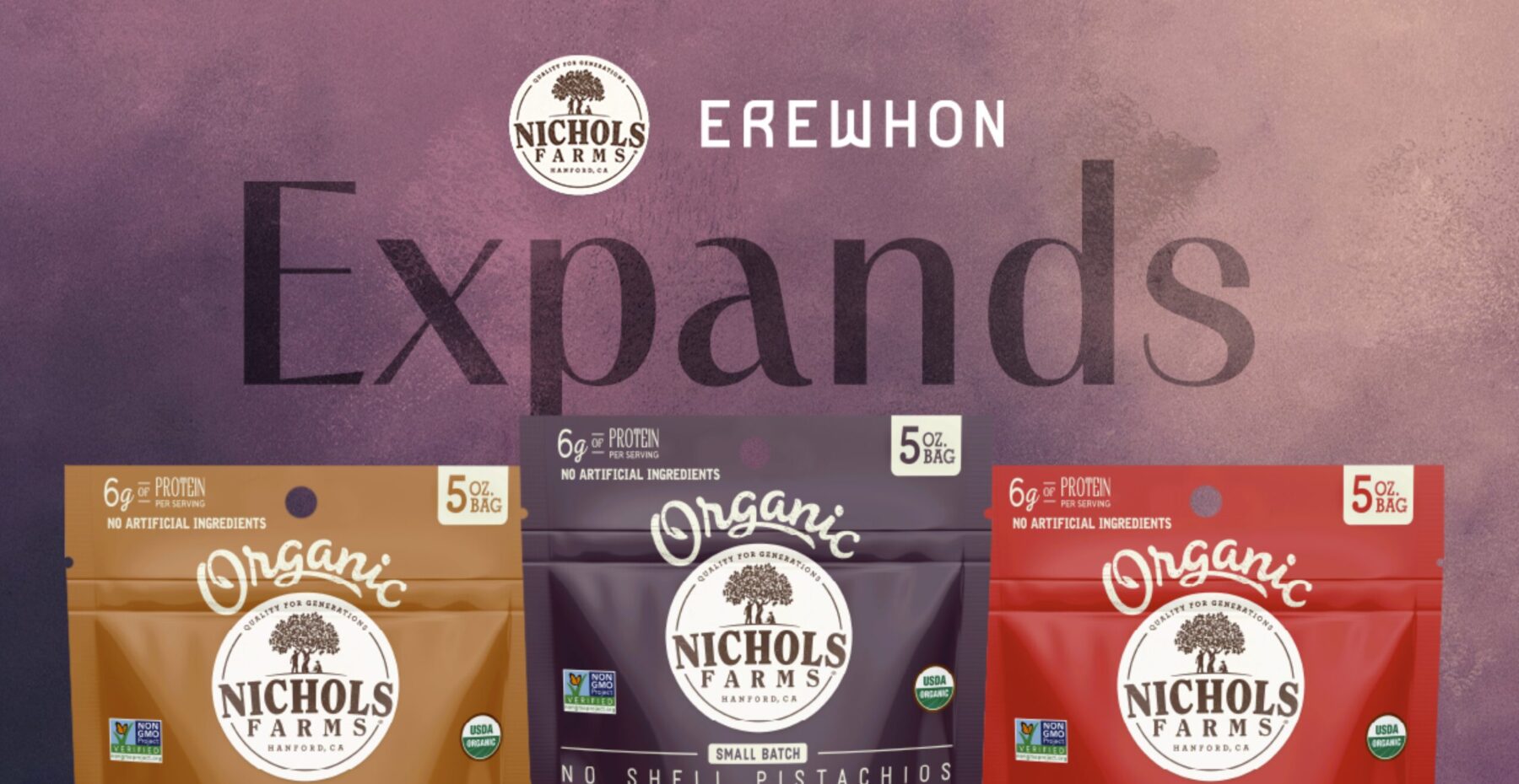 Nichols Farms Organic Pistachios Now Available at Erewhon; Jeff Nichols Comments